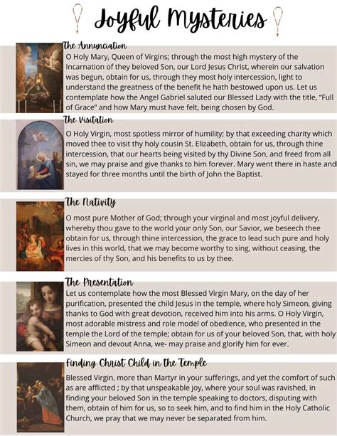 monday mysteries of the rosary